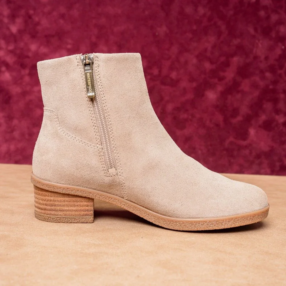 Dansko Women Daisie Waterproof Taupe Sand Western Chelsea Boots sz 6US EUR36 - Picture 4 of 8